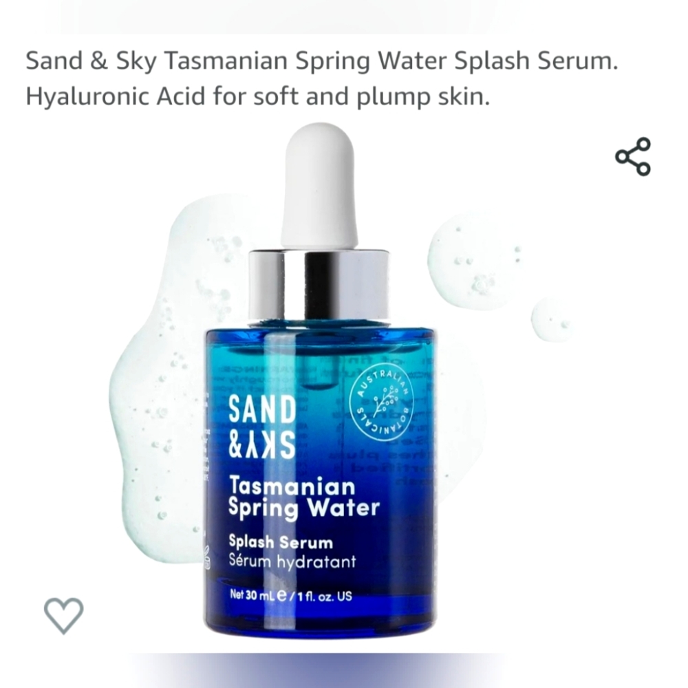 BNIB Sand and Sky TASMANIA SPRING WATER SERUM